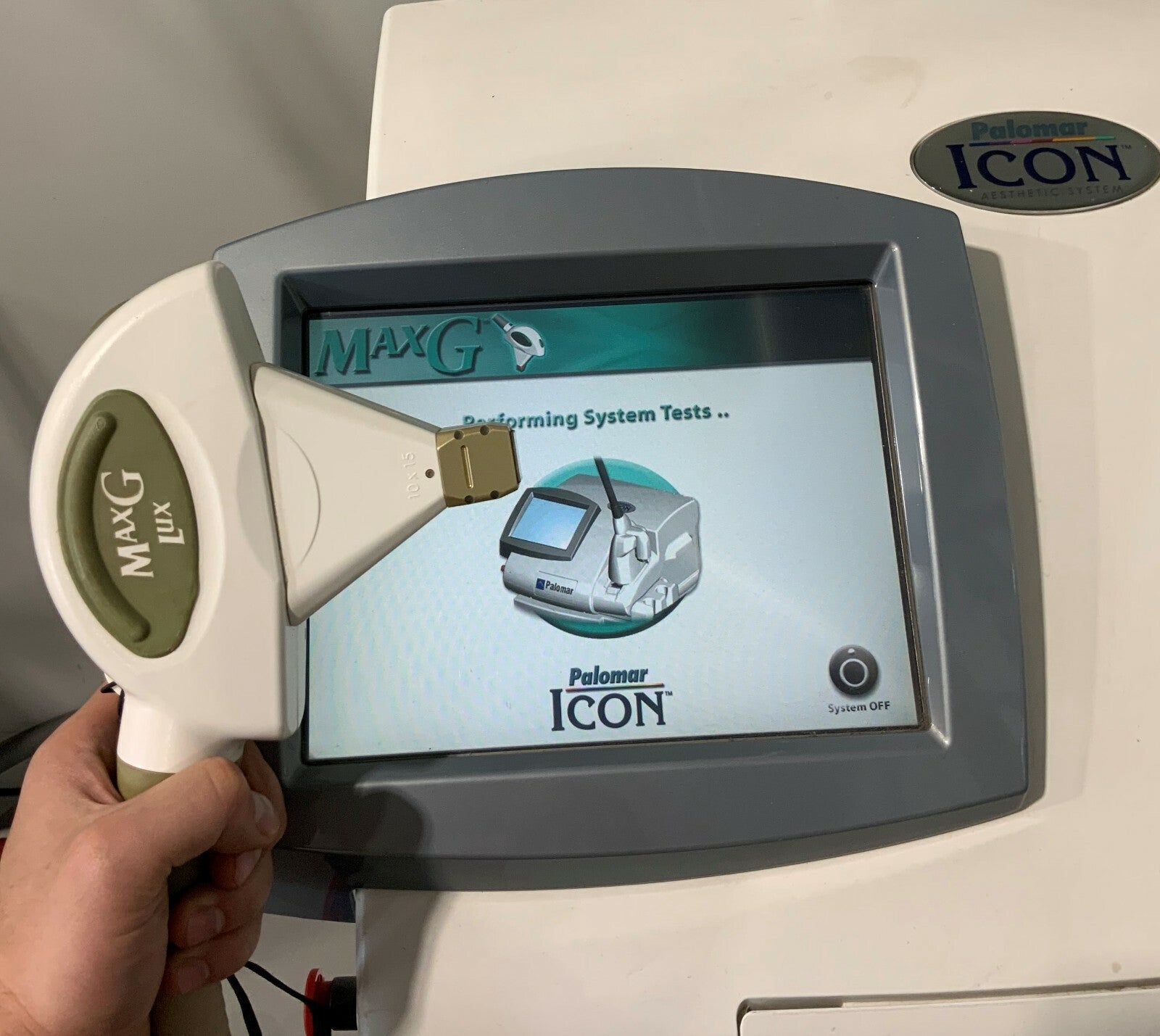 ✅ Palomar Icon Cynosure Max G Lux Hand-piece Pulse Count-3