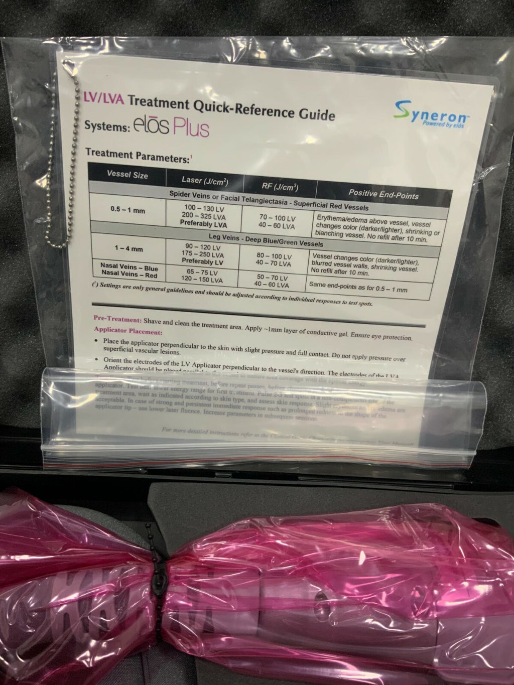 ✅ Syneron Candela LVA Applicator For Elos Plus Machine New In The Box Hand-Piece