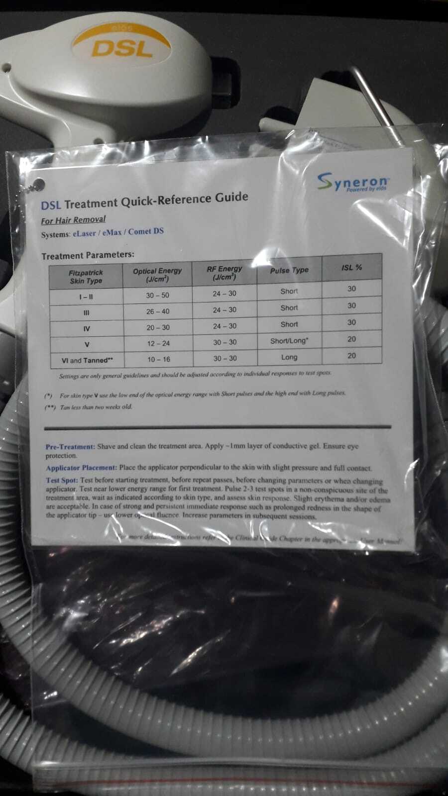 ✅Syneron Candela DSL Applicator For E Laser And eMax Machines Laser Hair Removal