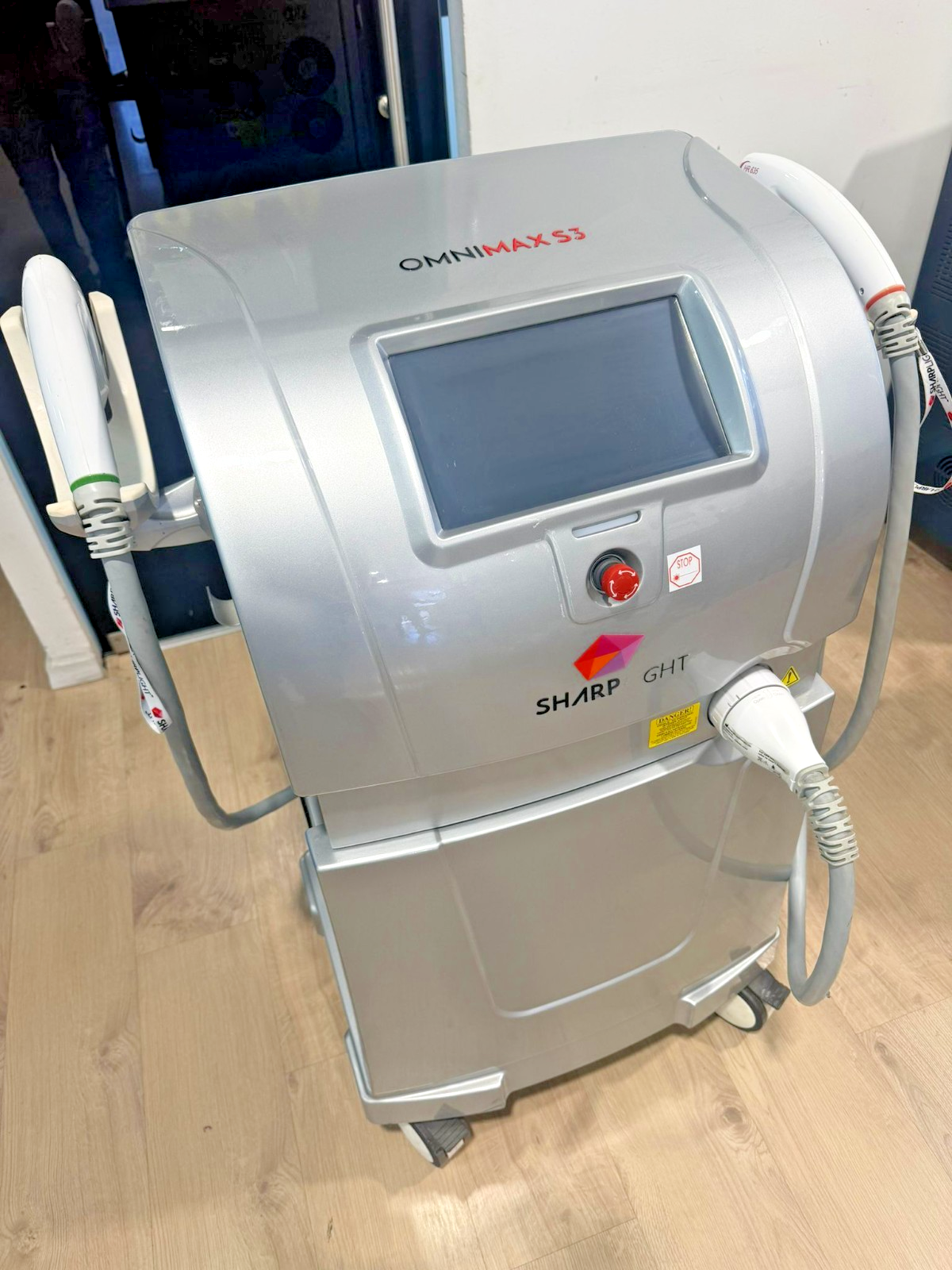 ✅SHARP GHT OmniMAX S3 IPL Hair Removal System – 2 NEW HR635 Handpieces | 0 Puls