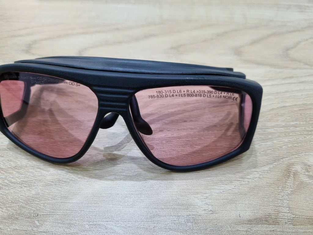 ✅ Laser Shields Glasses Protective Laser Eye-wear + I.P.L Eye Protection Noir