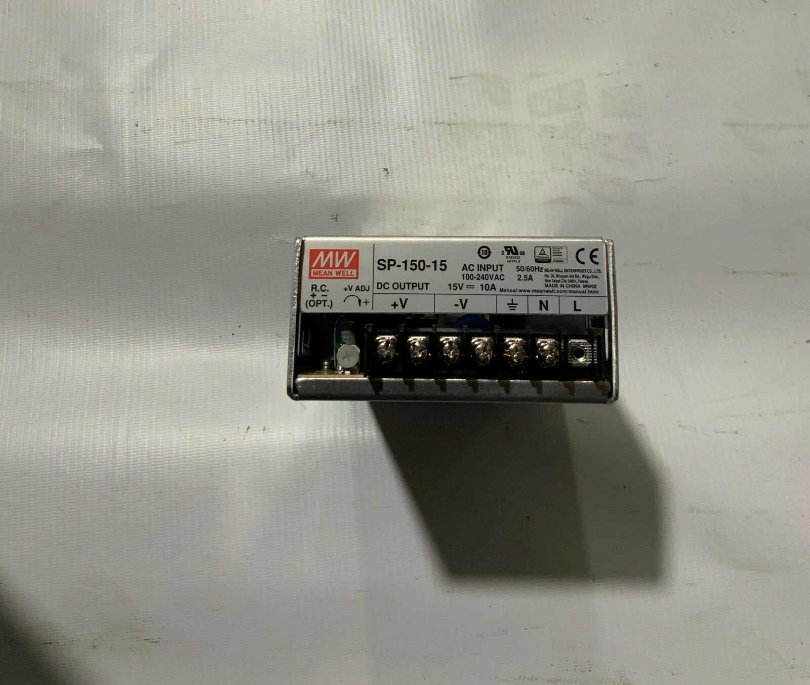 ✅Mean Well SP-150-15 AC Input 100-240VAC 50/60Hz 15V= 10A 2.5A EB9B879233