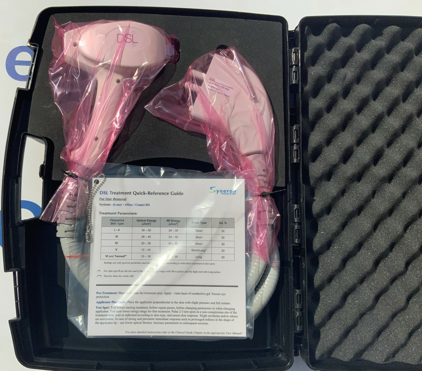 ✅Syneron Candela DSL Handpiece For E Laser And eMax Machines Laser Hair Removal