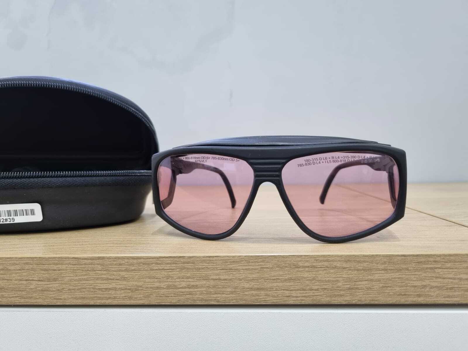 ✅ Laser Shields Glasses Protective Laser Eye-wear + I.P.L Eye Protection Noir