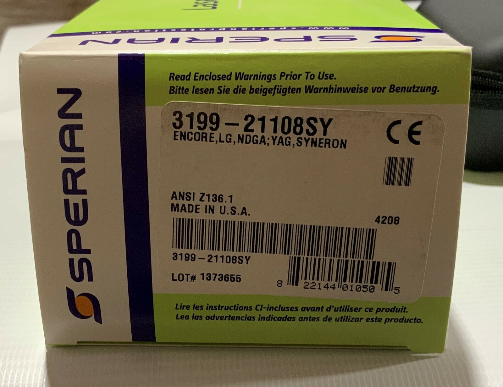 ✅ Syneron Candela Laser Protective Eye Wear New Sperian Good For I.PL + Laser